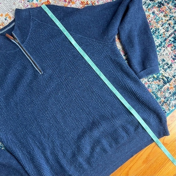 Tommy Bahama Quarter Zip Pullover Sweater Cashmere Cotton‎ Blend Size XL - Picture 9 of 11